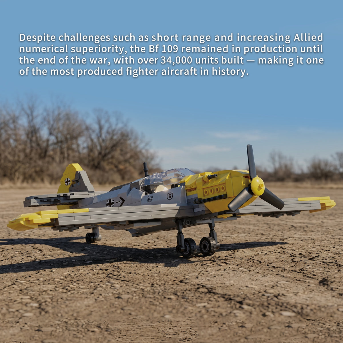66010 - The BF109 fighter Jet - View 3 | Power Blockz