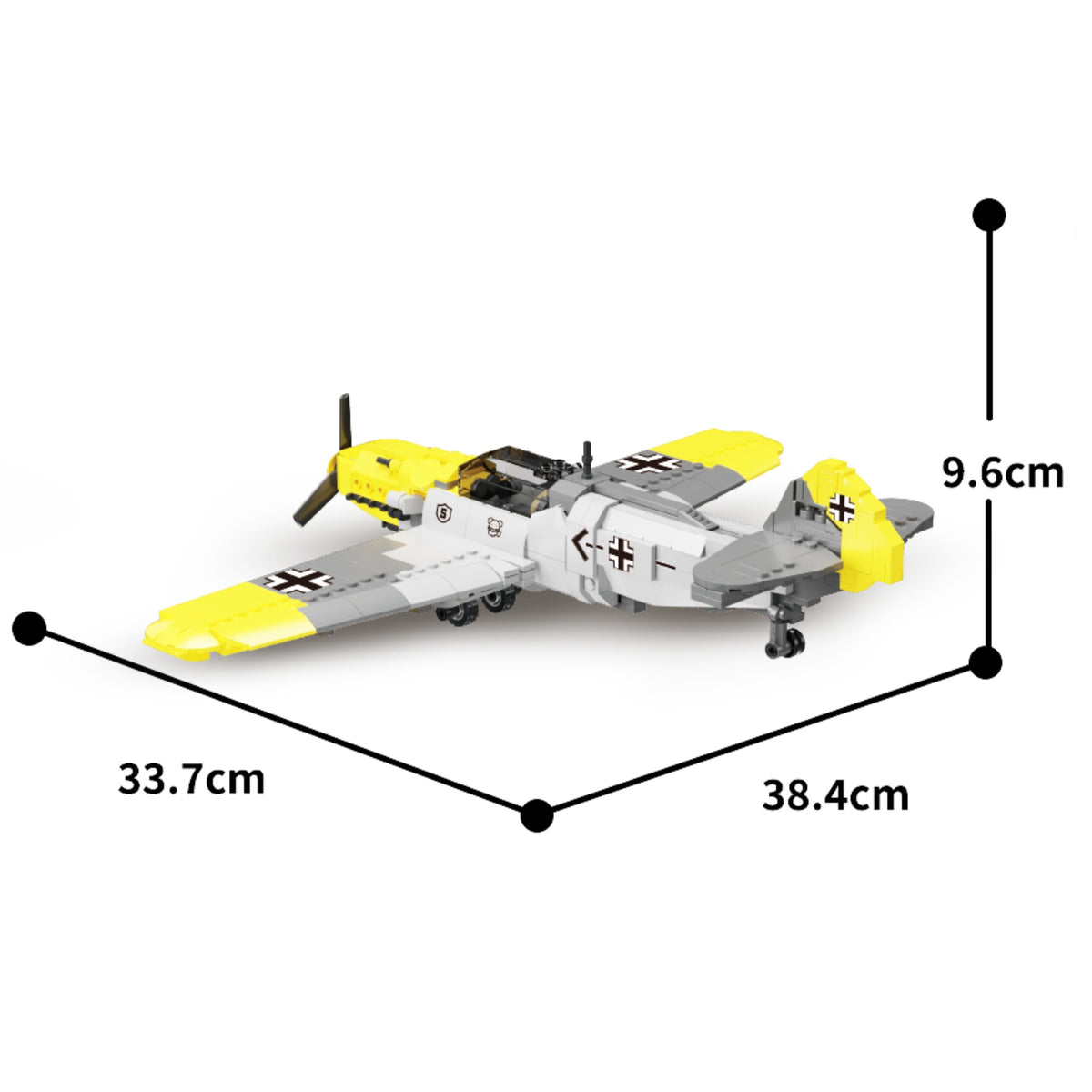 66010 - The BF109 fighter Jet - View 8 | Power Blockz