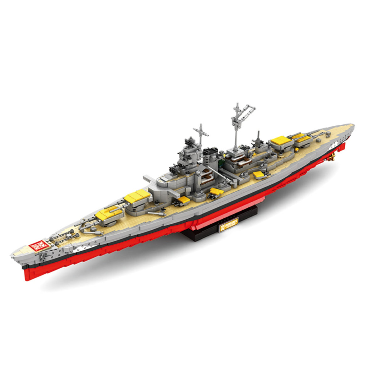 Bismarck Battleship WWII warship building blocks model - Power Blockz