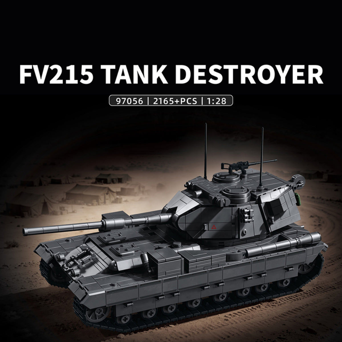 97056 - The British FV215b (183) Heavy Gun Tank - View 2 | Power Blockz