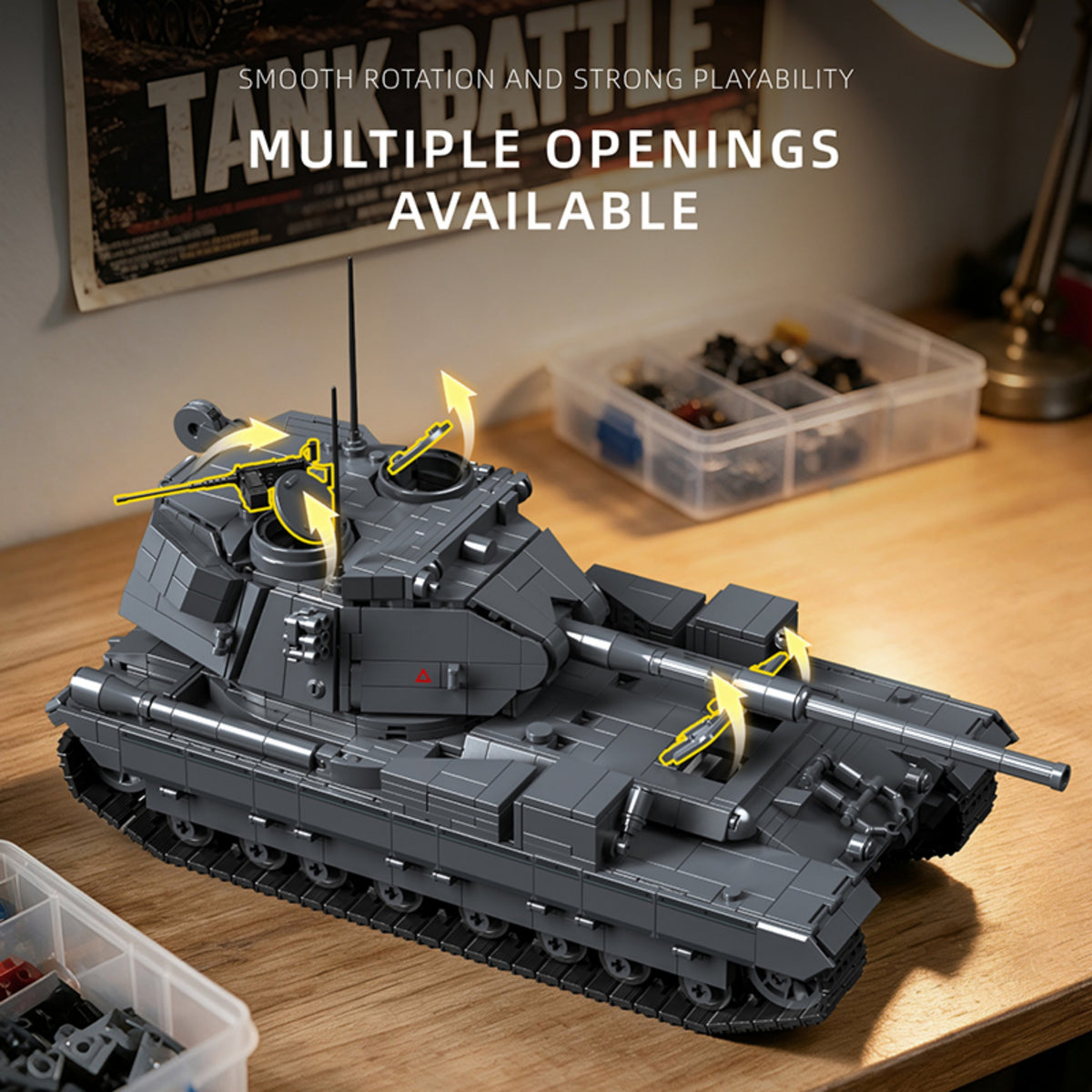 97056 - The British FV215b (183) Heavy Gun Tank - View 3 | Power Blockz