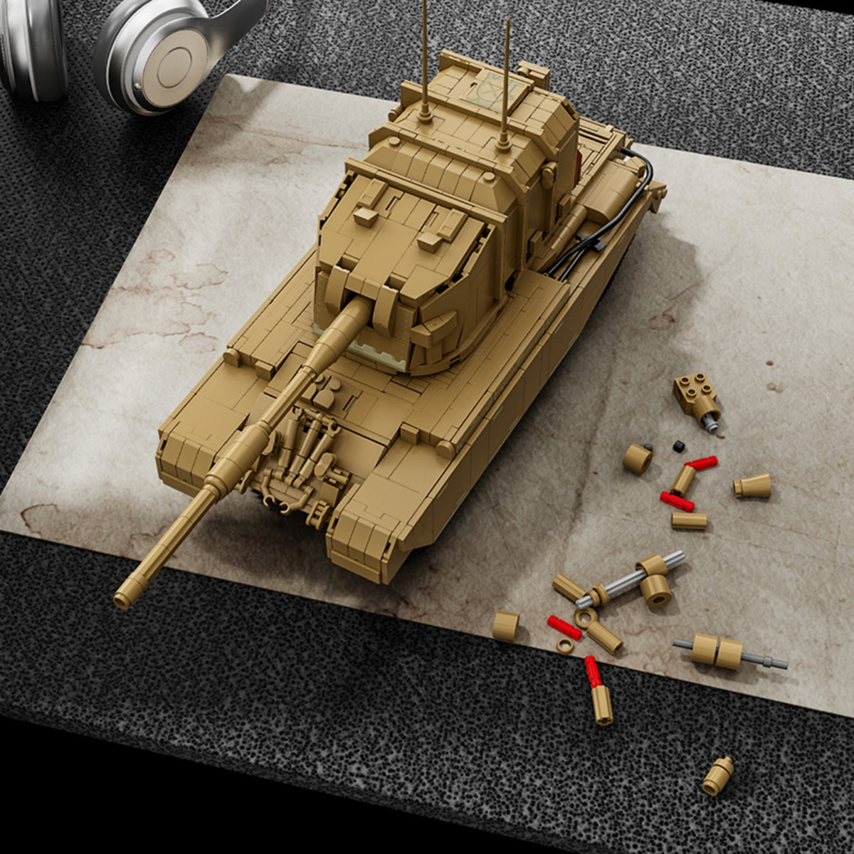 97038 - The British FV4005 Heavy Anti Tank Gun - View 4 | Power Blockz