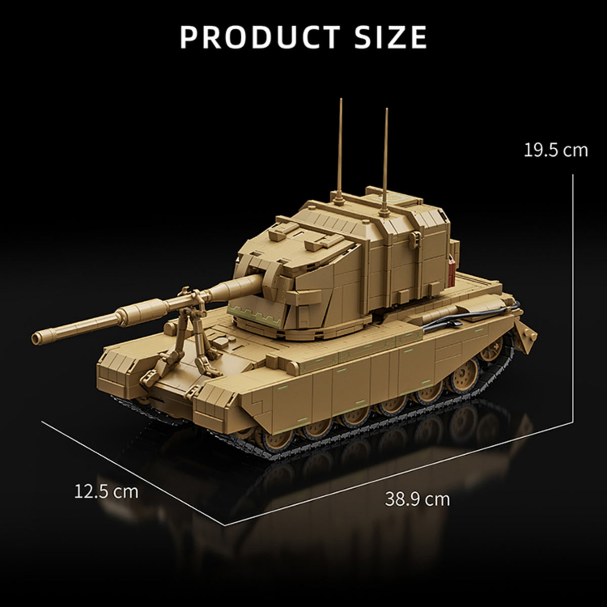 97038 - The British FV4005 Heavy Anti Tank Gun - View 7 | Power Blockz