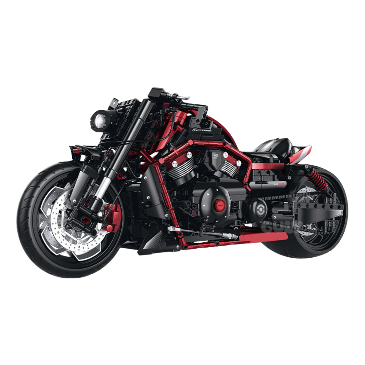 Nightpulse V2 drag-style muscle cruiser building blocks model - Power Blockz