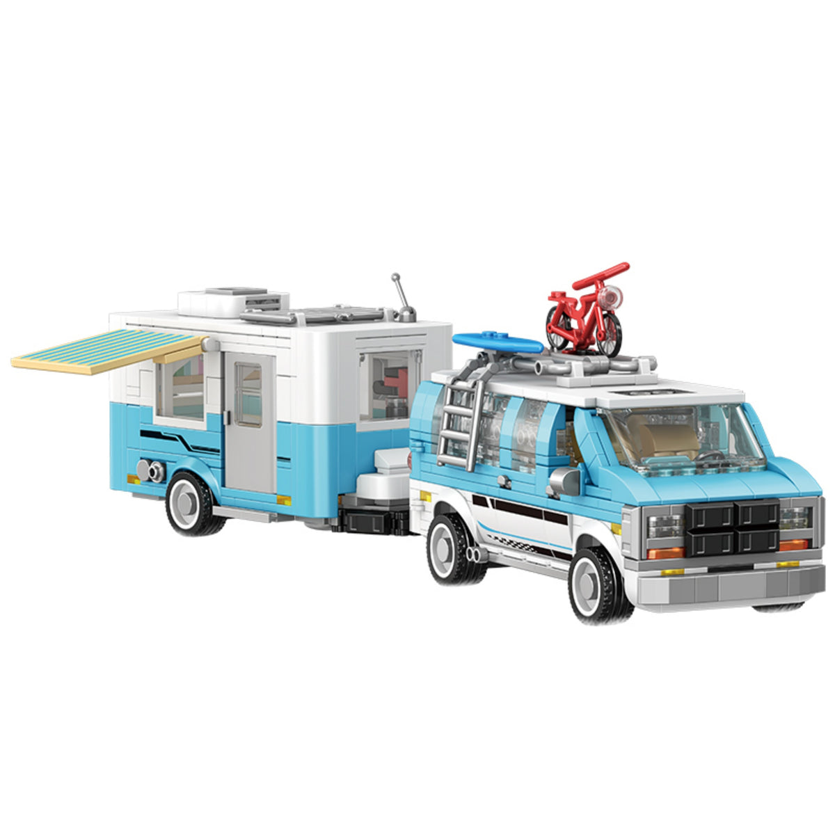 Chevrolet G20 camper van and travel trailer building blocks model - Power Blockz
