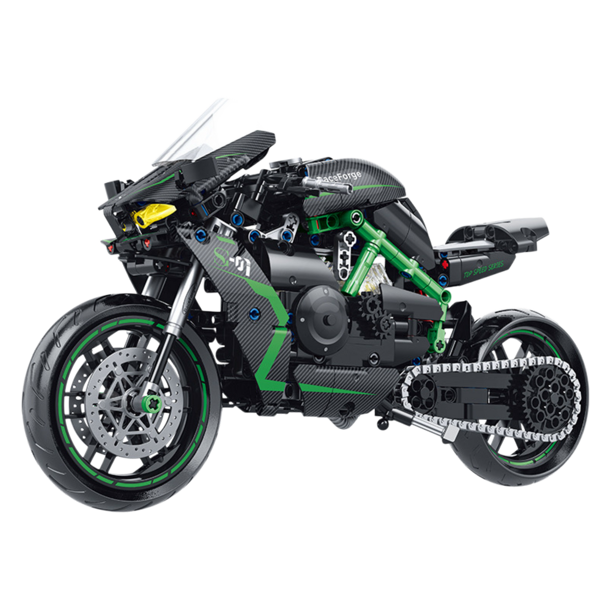 Stormpass H2-R supercharged hyperbike building blocks model - Power Blockz