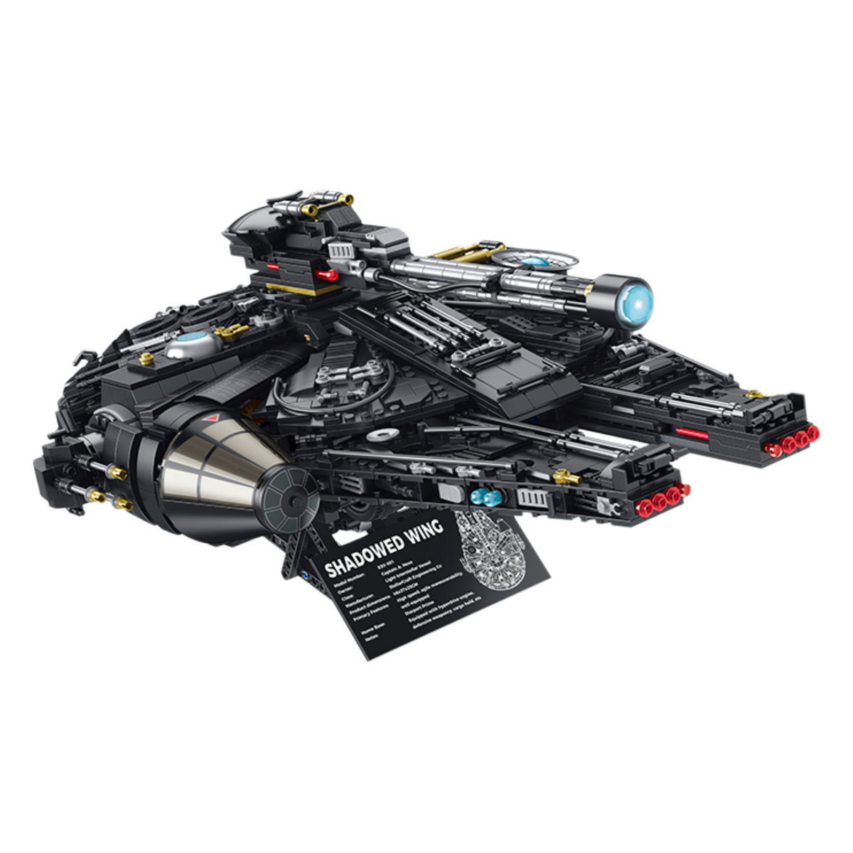 Dark Harbinger disc combat carrier building blocks model - Power Blockz