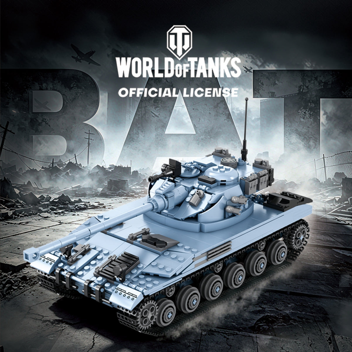 77042 - The F18 Bat Chatillon 25t Tank - View 4 | Power Blockz