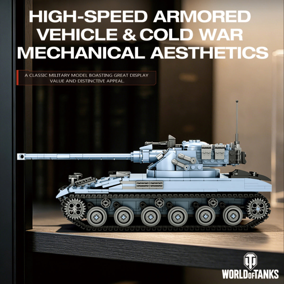 77042 - The F18 Bat Chatillon 25t Tank - View 6 | Power Blockz