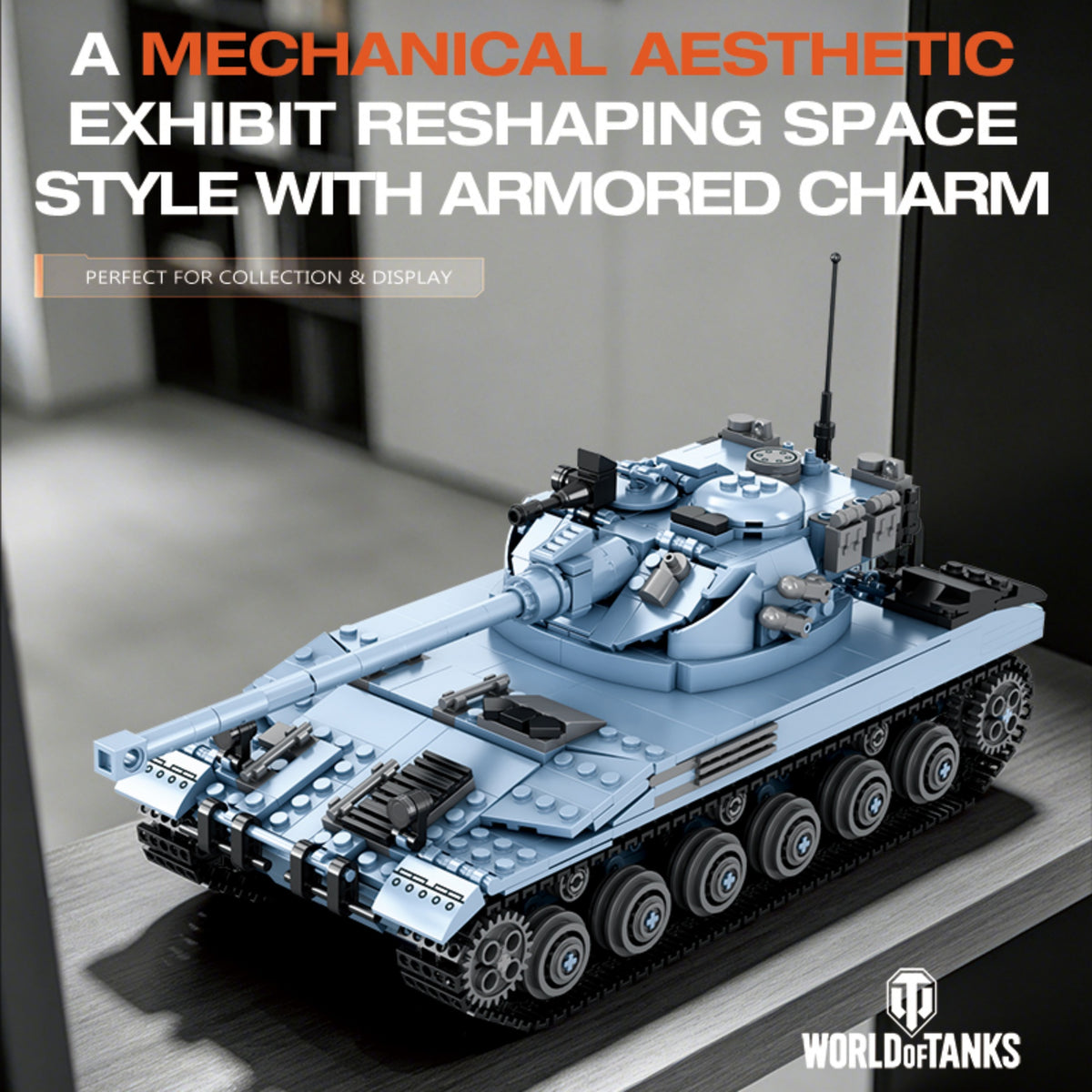 77042 - The F18 Bat Chatillon 25t Tank - View 5 | Power Blockz