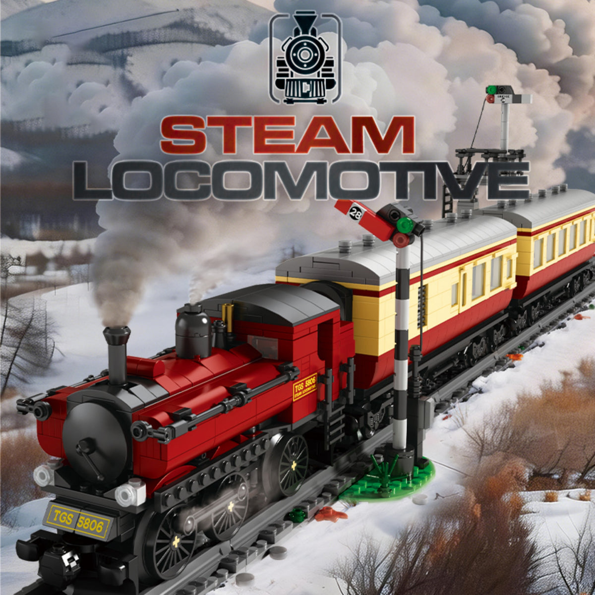 66807 - The GWR5700 Steam Locomotive - View 9 | Power Blockz