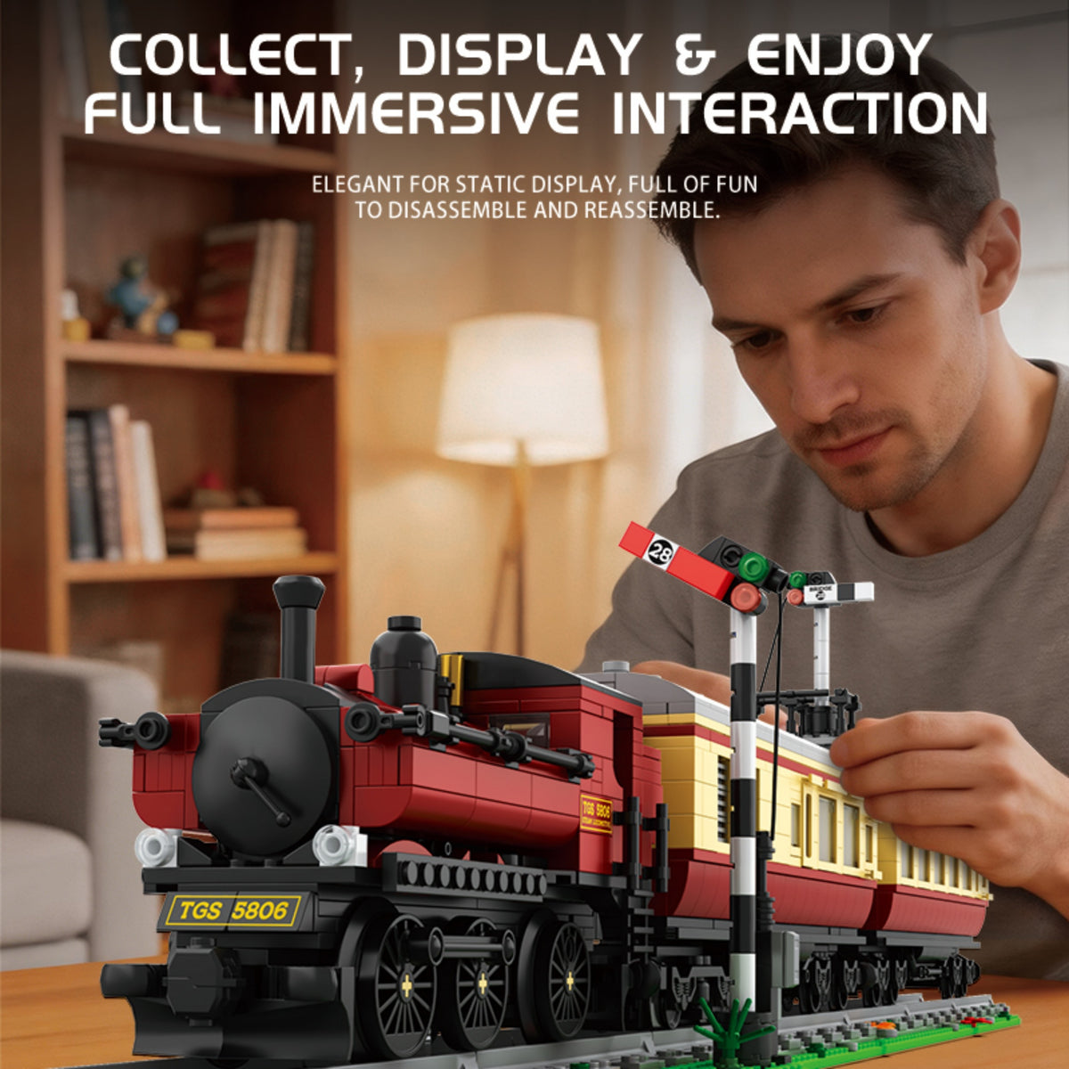 66807 - The GWR5700 Steam Locomotive - View 8 | Power Blockz