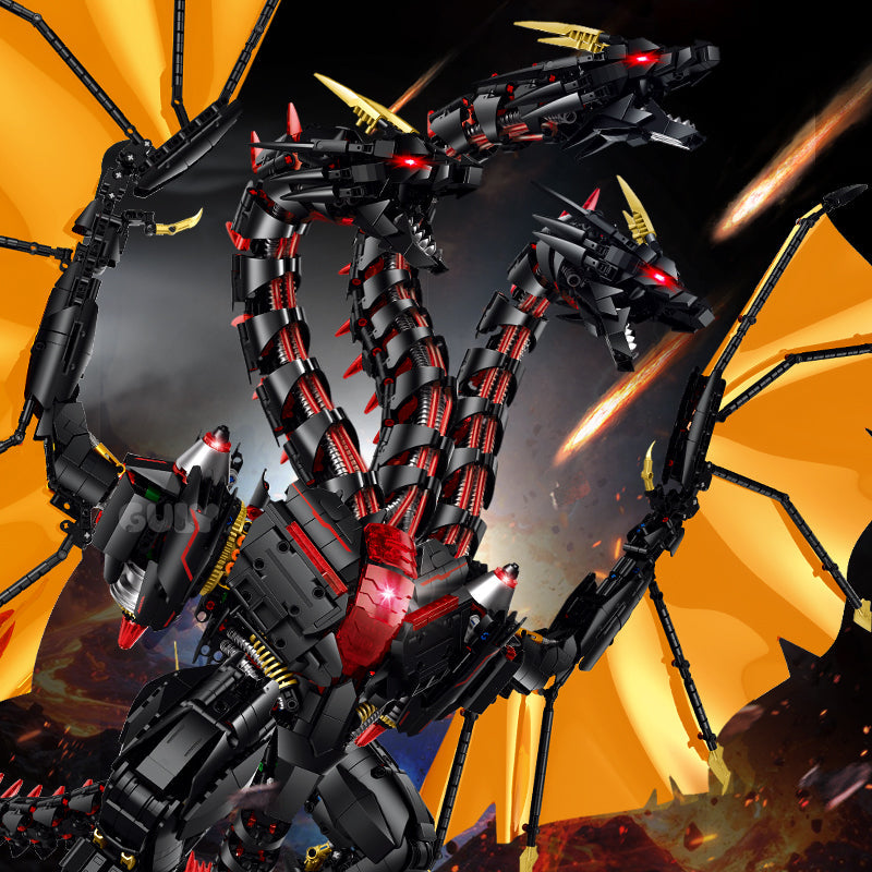 80508 - Shadowed Drake Articulated Dragon - View 2 | Power Blockz