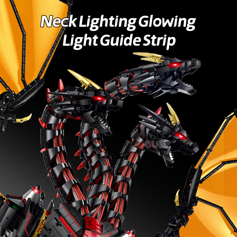 80508 - Shadowed Drake Articulated Dragon - View 4 | Power Blockz