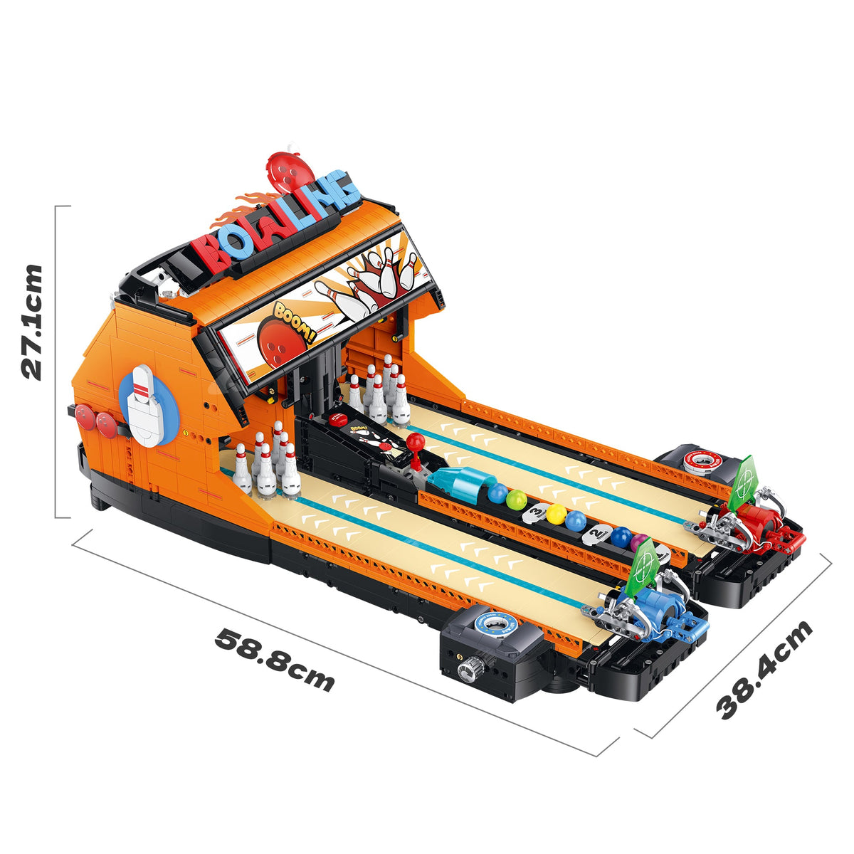 XZ0020 - Bowling Strike Arcade Tabletop Bowling Arcade Game - View 7 | Power Blockz