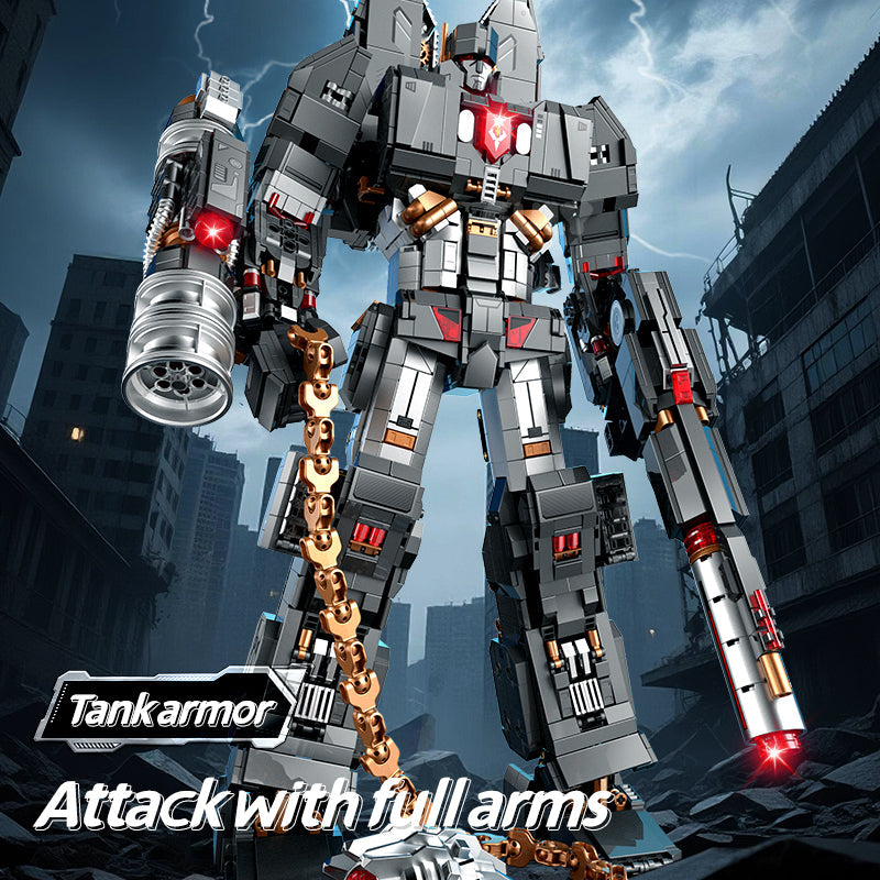 80509 - Tyrant Transforming War Mech and Battle Tank - View 2 | Power Blockz