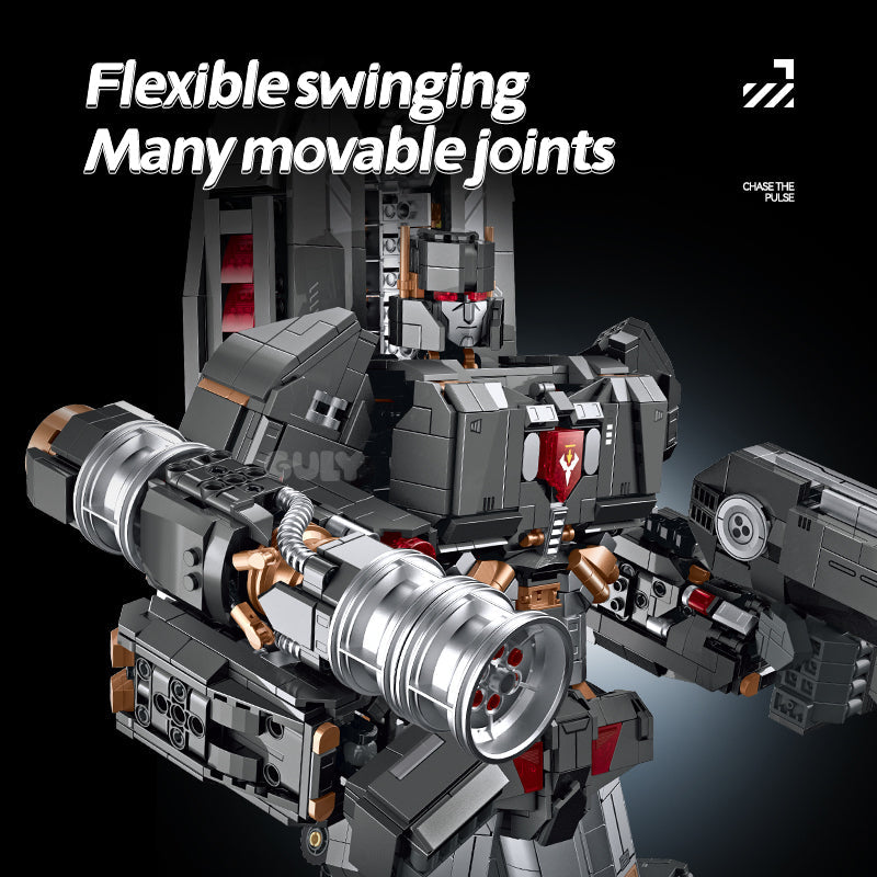80509 - Tyrant Transforming War Mech and Battle Tank - View 5 | Power Blockz