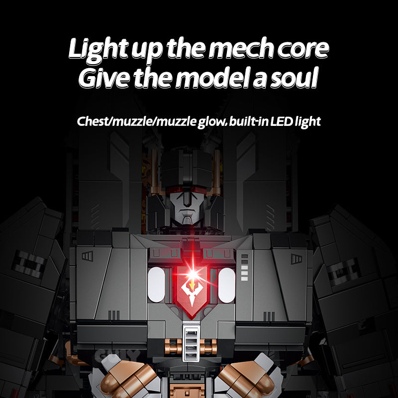 80509 - Tyrant Transforming War Mech and Battle Tank - View 4 | Power Blockz