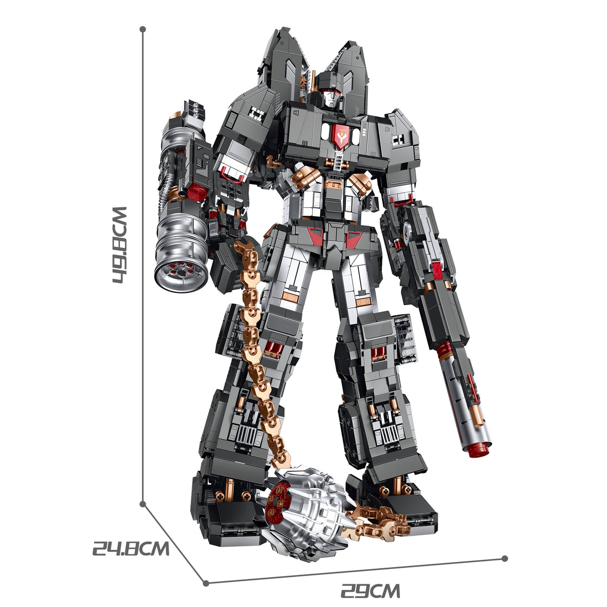 80509 - Tyrant Transforming War Mech and Battle Tank - View 7 | Power Blockz
