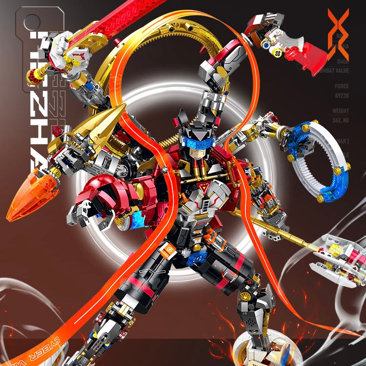 80504 - Asura Six-Armed Cyber Warrior Mecha - View 4 | Power Blockz