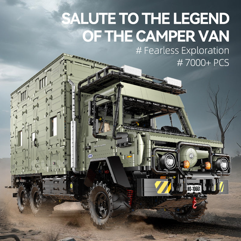 10661 - Overlander 6x6 1:8 Expedition Truck - View 2 | Power Blockz