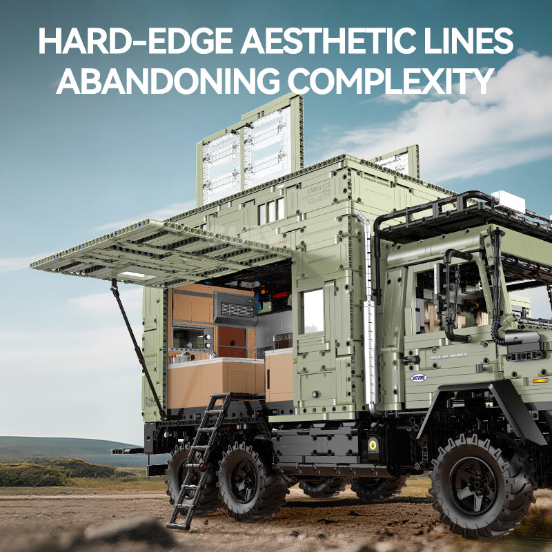 10661 - Overlander 6x6 1:8 Expedition Truck - View 6 | Power Blockz