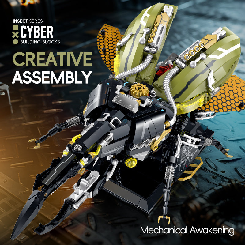 XZ0013 - Hercules Beetle Mechanical Insect - View 2 | Power Blockz