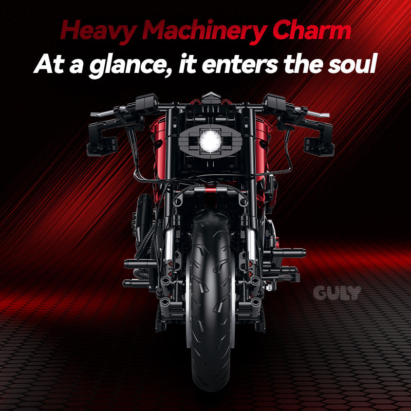 60562 - Nightpulse V2 Drag Muscle Cruiser Motorcycle - View 3 | Power Blockz
