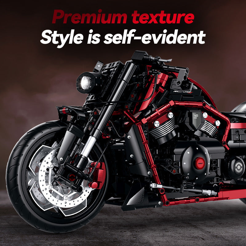 60562 - Nightpulse V2 Drag Muscle Cruiser Motorcycle - View 5 | Power Blockz