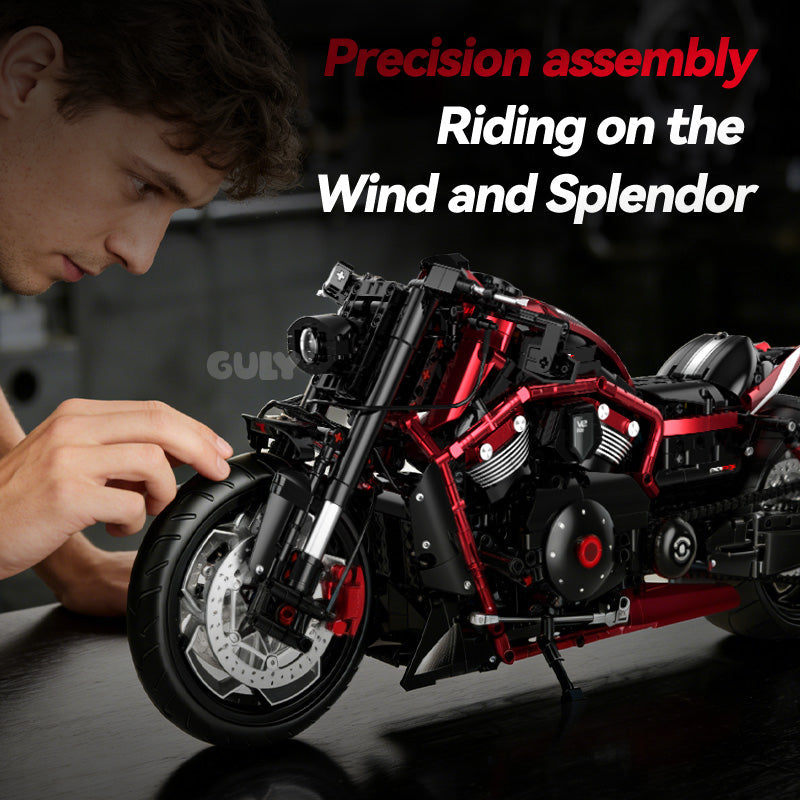 60562 - Nightpulse V2 Drag Muscle Cruiser Motorcycle - View 6 | Power Blockz
