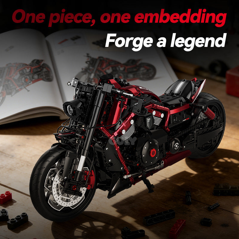 60562 - Nightpulse V2 Drag Muscle Cruiser Motorcycle - View 7 | Power Blockz