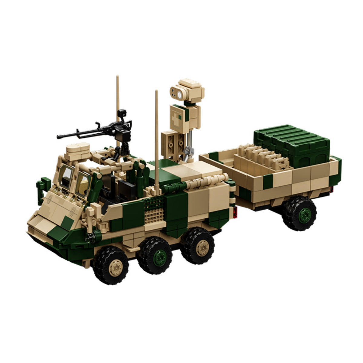 LYNX Tactical ATV military vehicle building blocks model - Power Blockz