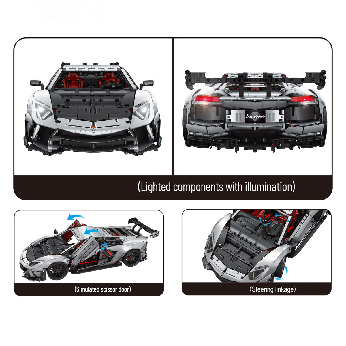 JD042 - The Lamborghini Aventador LB - View 7 | Power Blockz