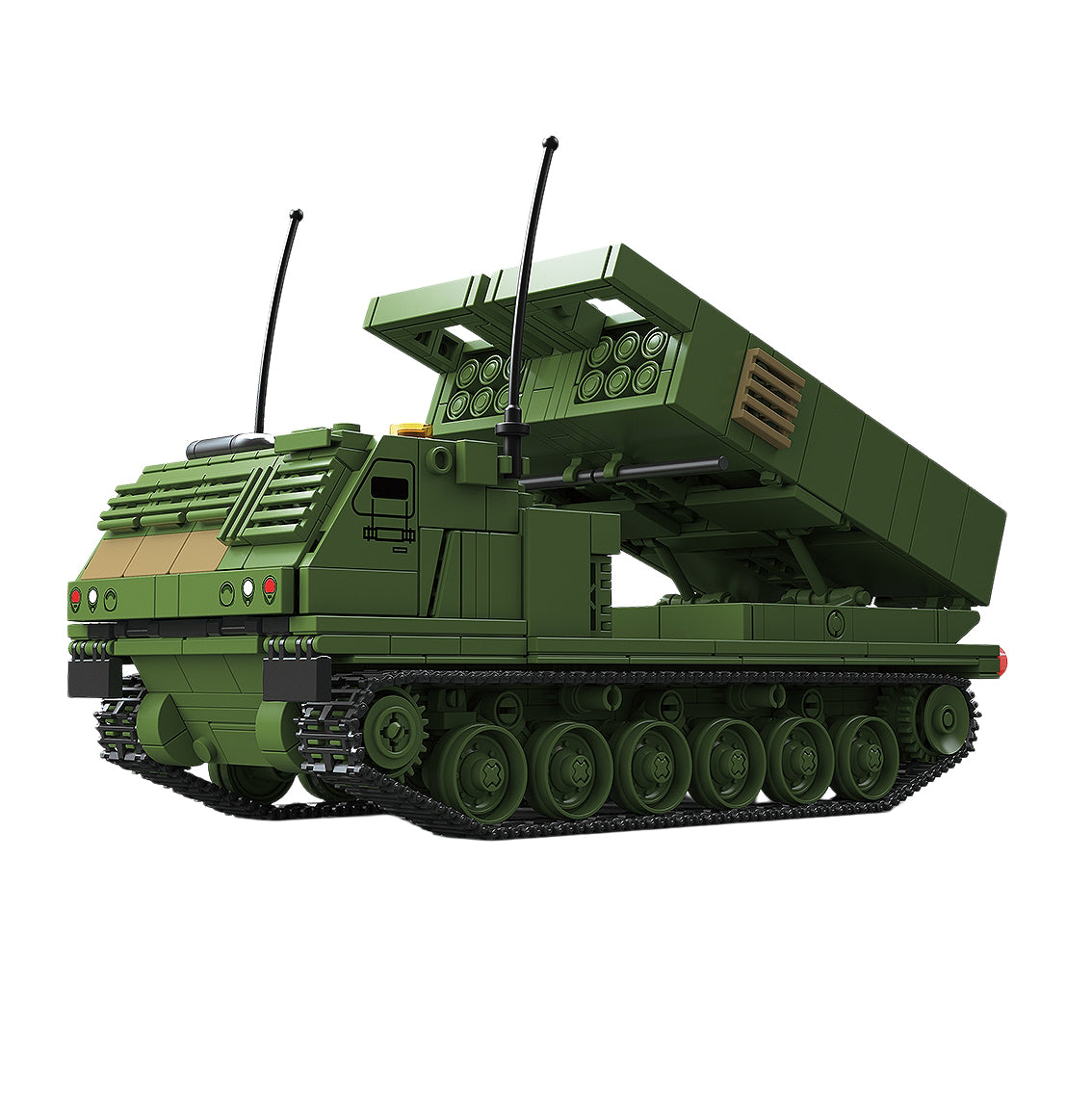 M270 MLRS rocket launcher building blocks model - Power Blockz