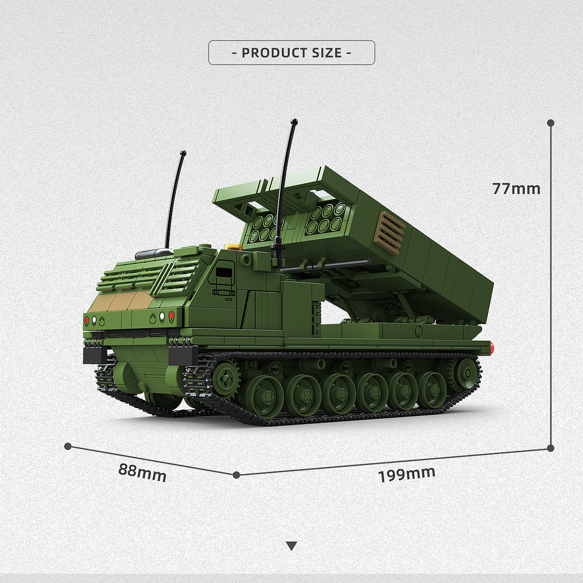 300040 - The M270-MLRS - View 5 | Power Blockz