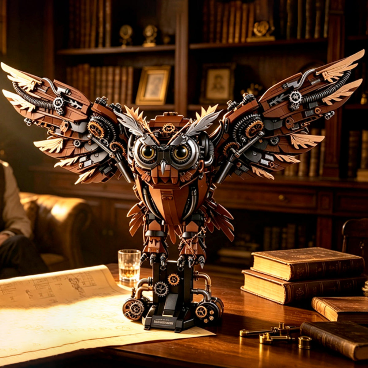 MD8802 - The Mechanical Owl - View 3 | Power Blockz