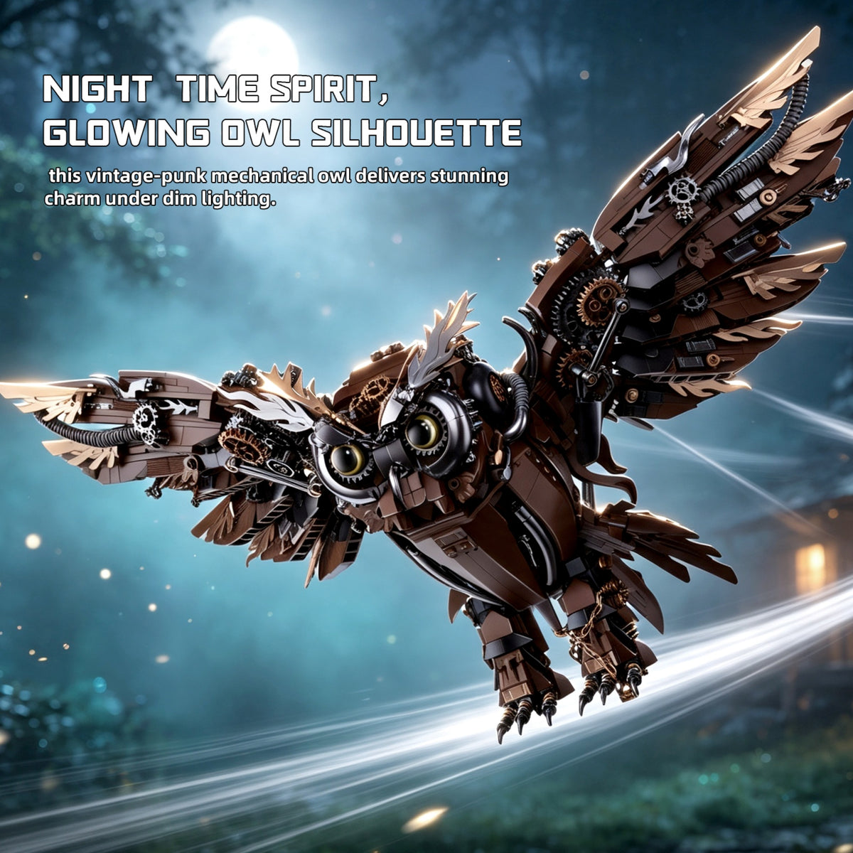 MD8802 - The Mechanical Owl - View 2 | Power Blockz