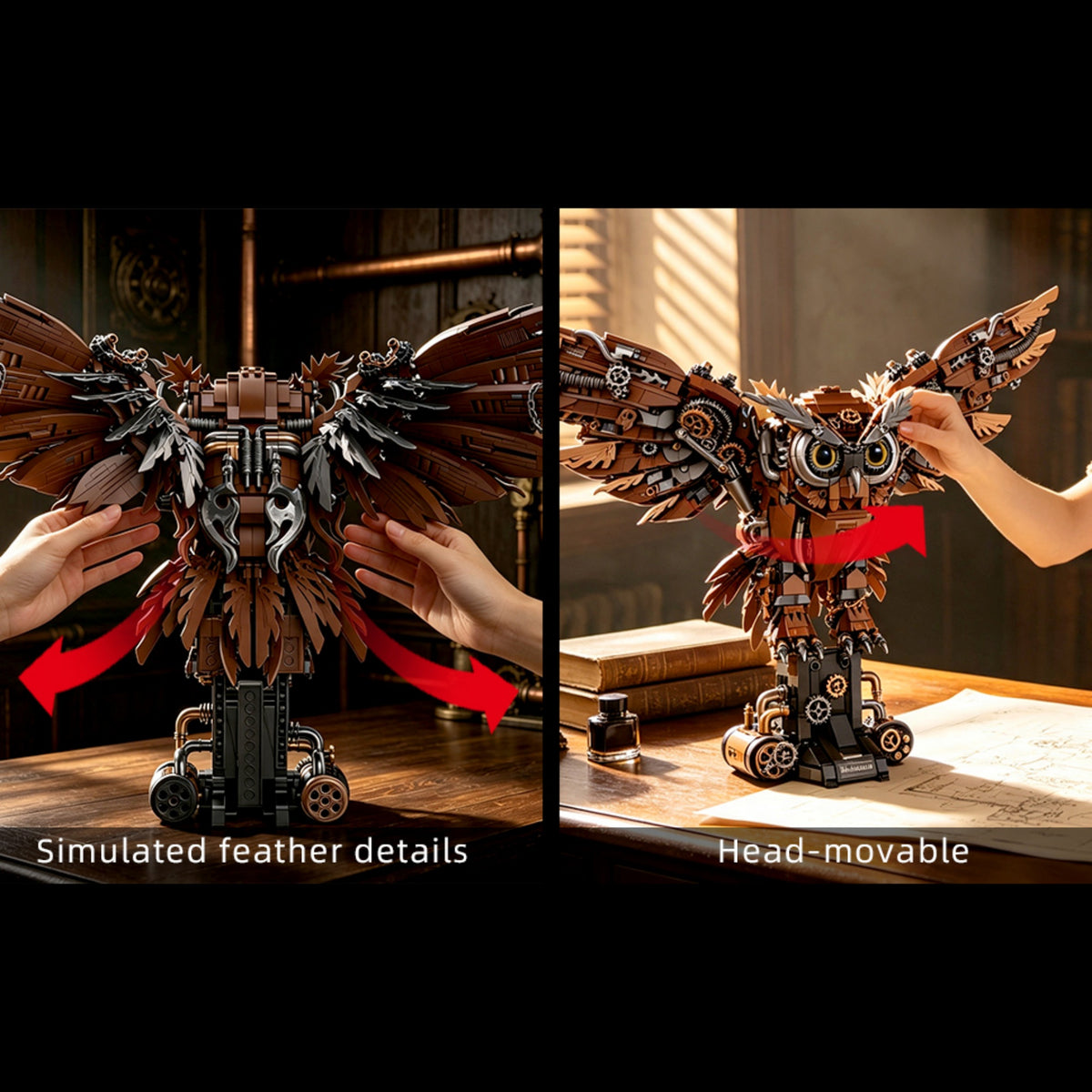 MD8802 - The Mechanical Owl - View 6 | Power Blockz