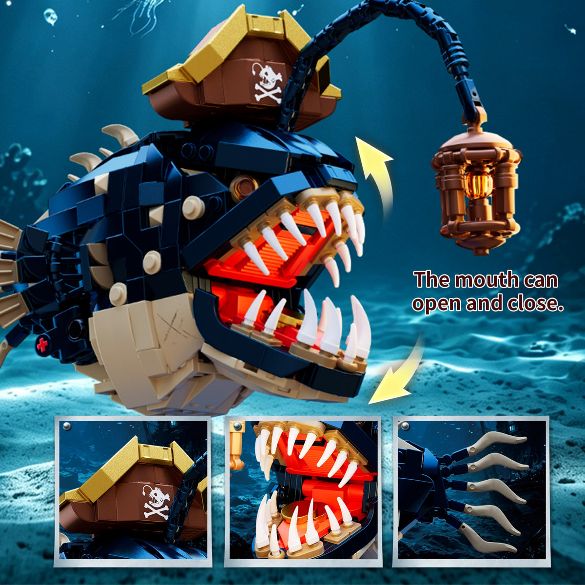 CR402 - The Pirate Lanternfish - View 5 | Power Blockz