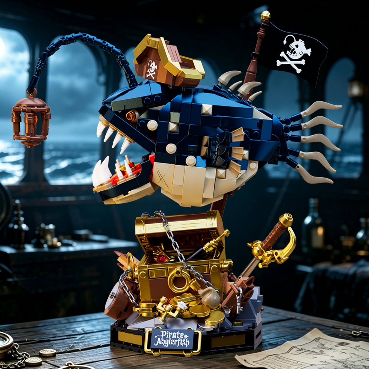 CR402 - The Pirate Lanternfish - View 3 | Power Blockz