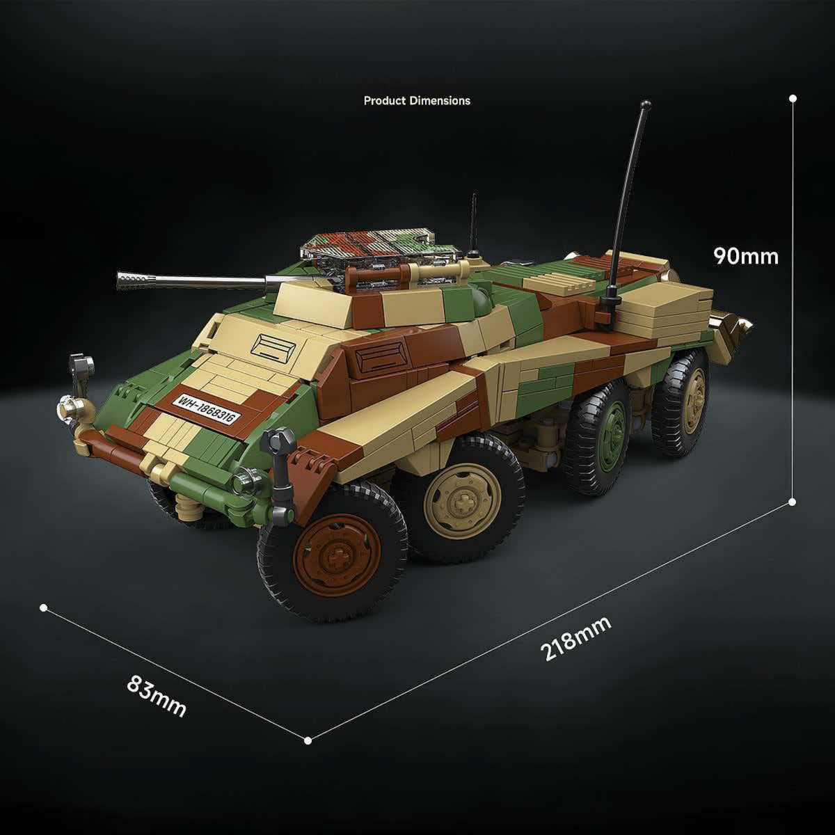 100322 - The Sa.Kfz.234/1 - View 5 | Power Blockz