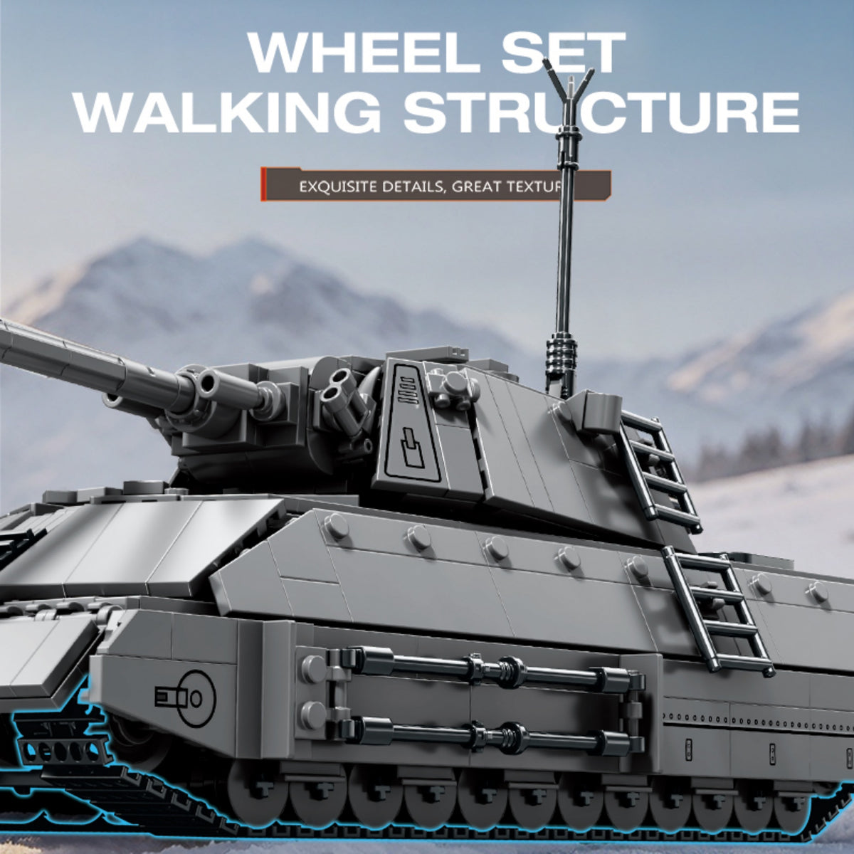 77041 - The Tarschenratte Tank - View 8 | Power Blockz