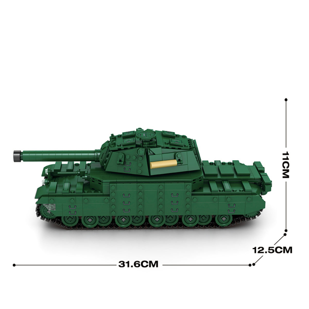77043 - The Type5 Heavy 2605 Tank - View 10 | Power Blockz