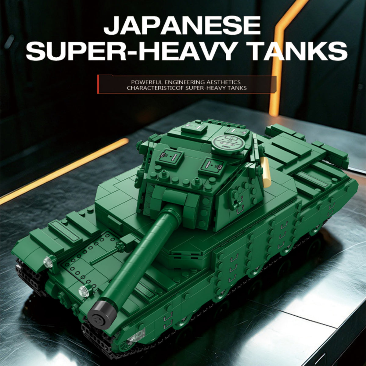 77043 - The Type5 Heavy 2605 Tank - View 6 | Power Blockz