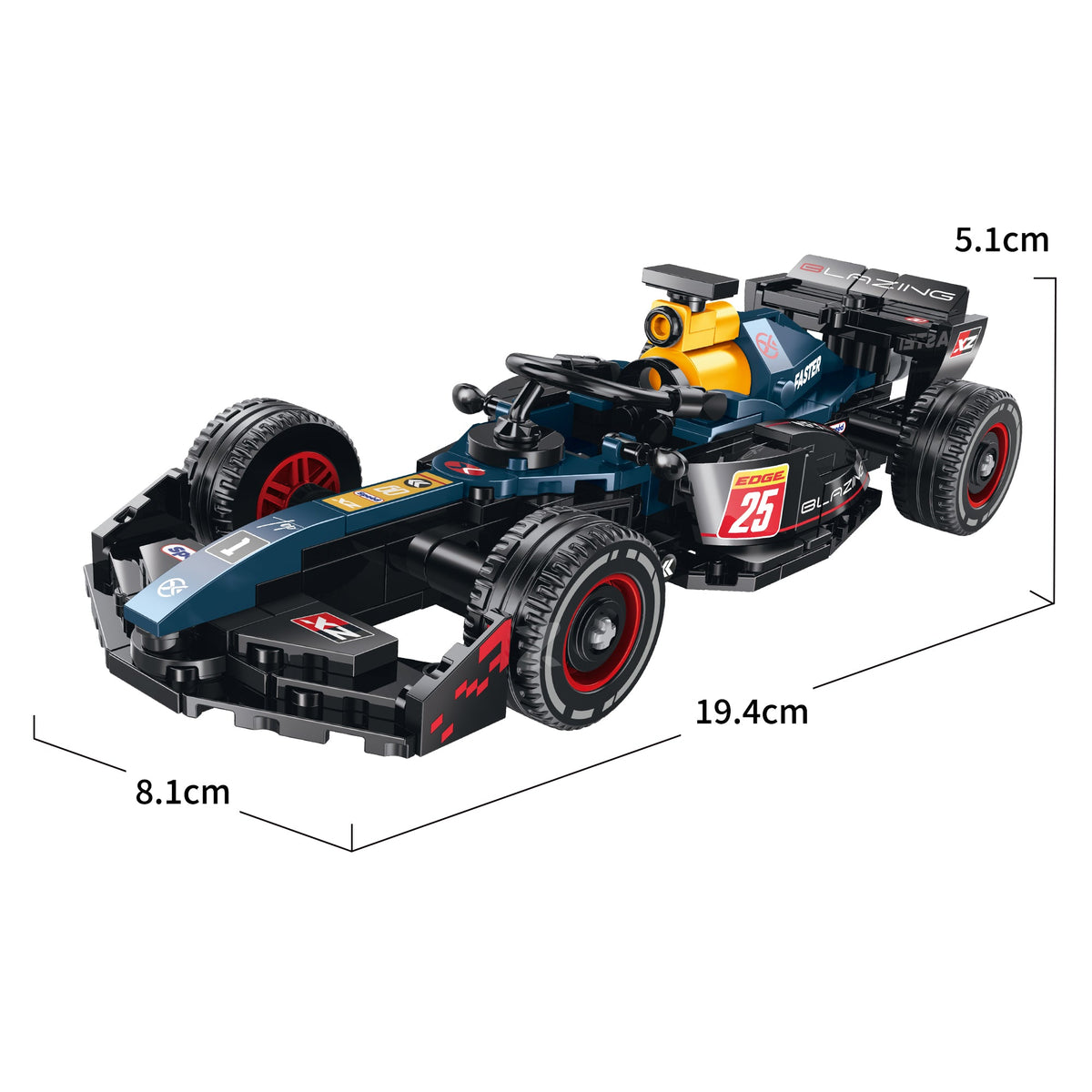 XZ0001 - Pole 1 Formula Racing Car - View 8 | Power Blockz