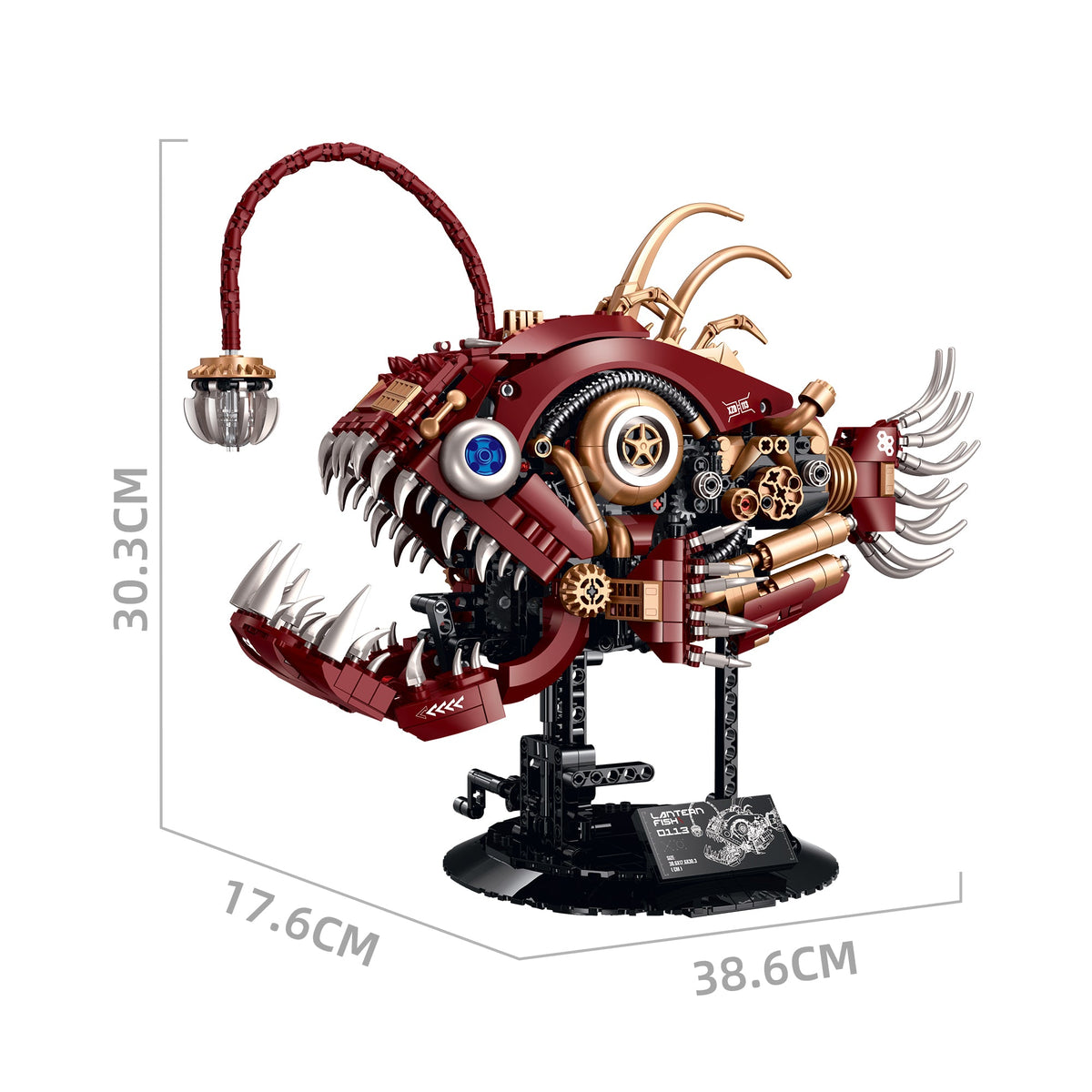 XZ0113 - Abyss Lantern Steampunk Mechanical Anglerfish - View 8 | Power Blockz