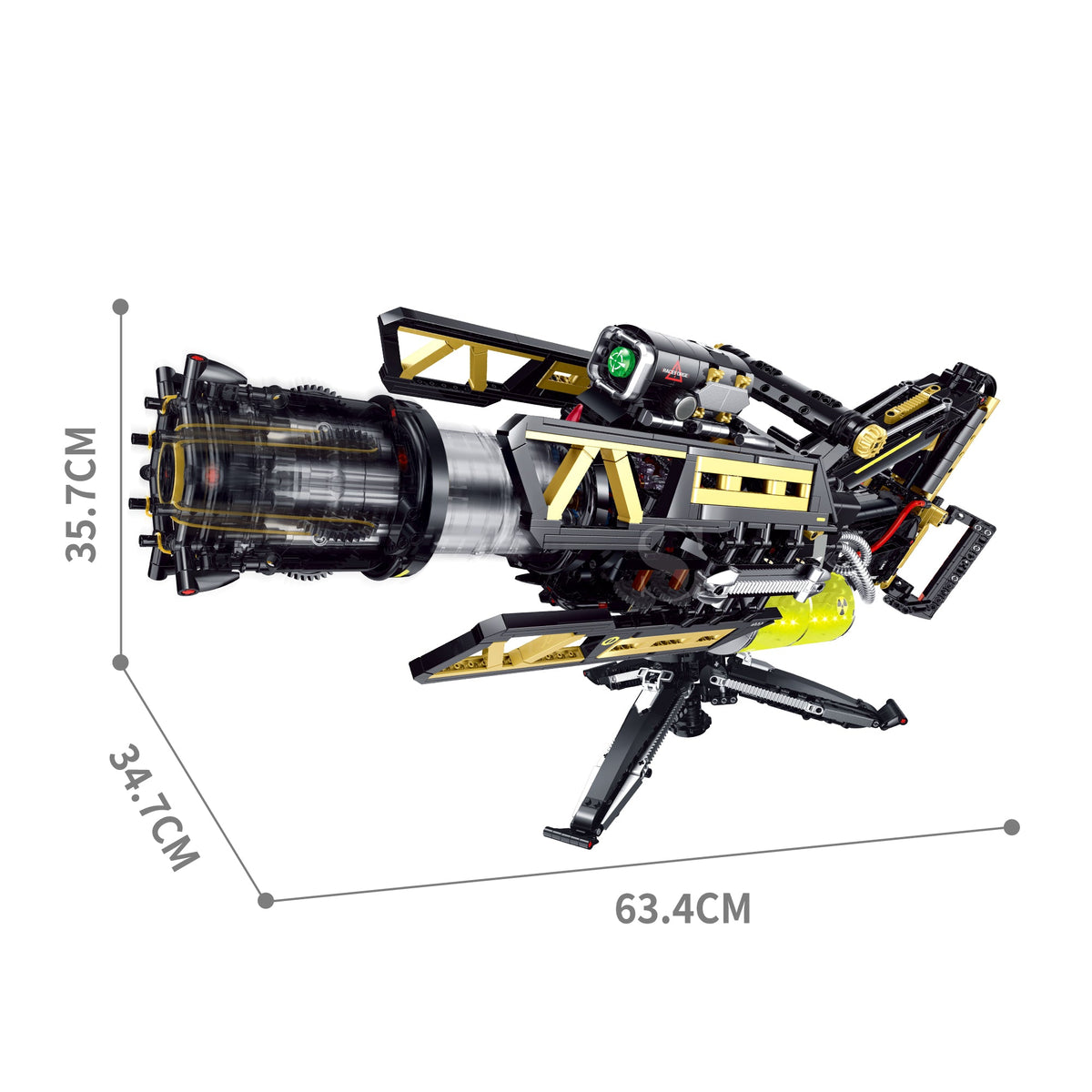 60554 - Thunder Volley Motorized Sci-Fi Blaster - View 7 | Power Blockz