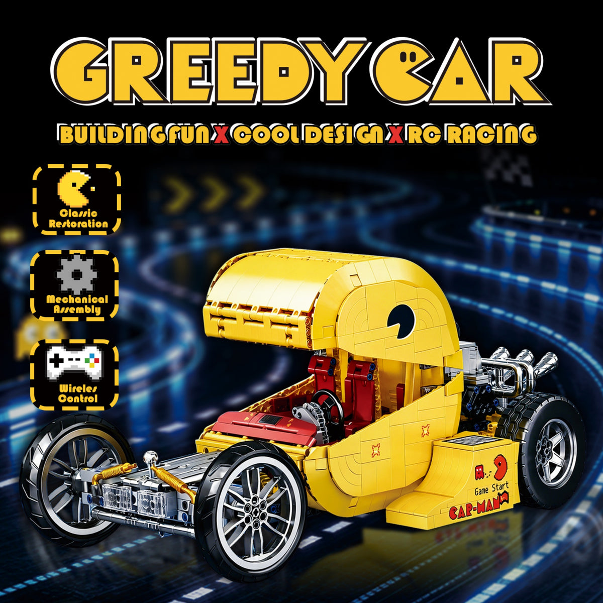 JD090 - The Greedy Car - View 3 | Power Blockz