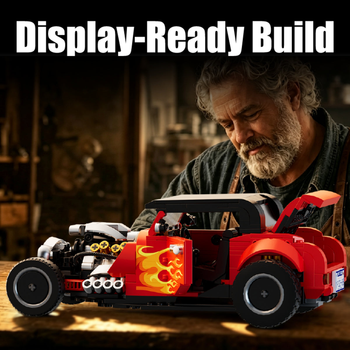 50106 - The Hot Rod Blaze Street Rod - View 5 | Power Blockz