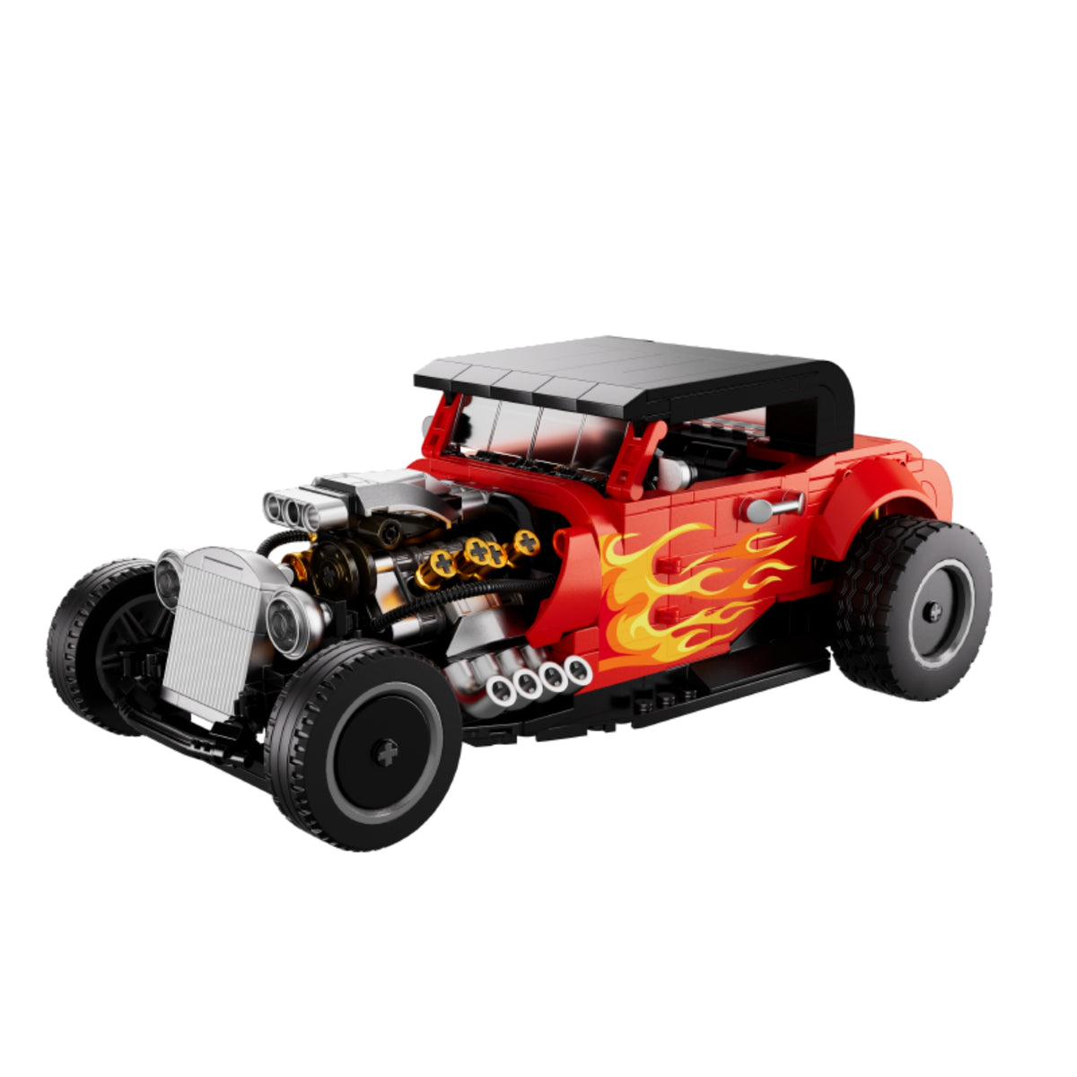 Hot Rod Blaze Street Rod building blocks car model - Power Blockz